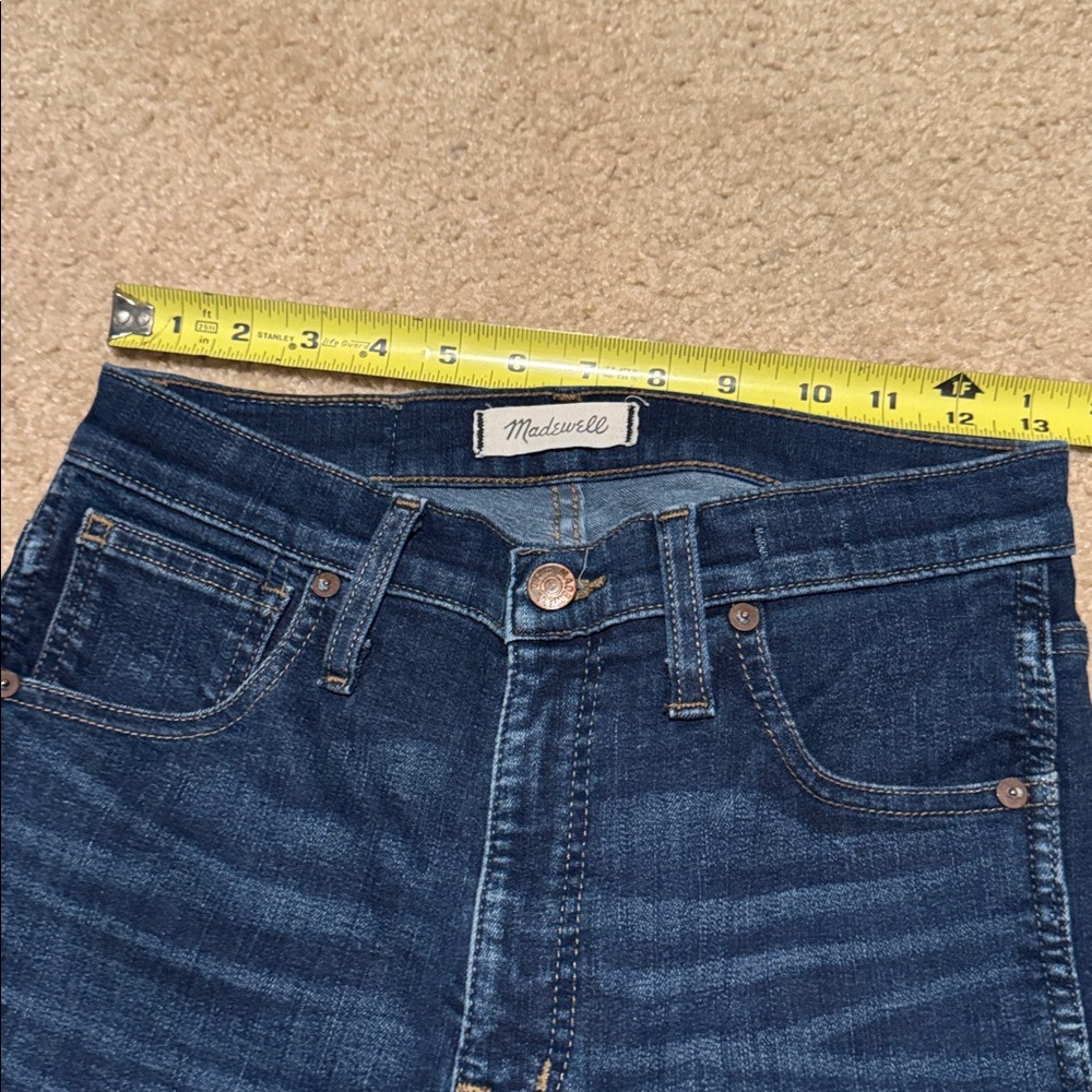 Madewell Indigo Denim Pants hi-rise skinny size 27 - Picture 6 of 12